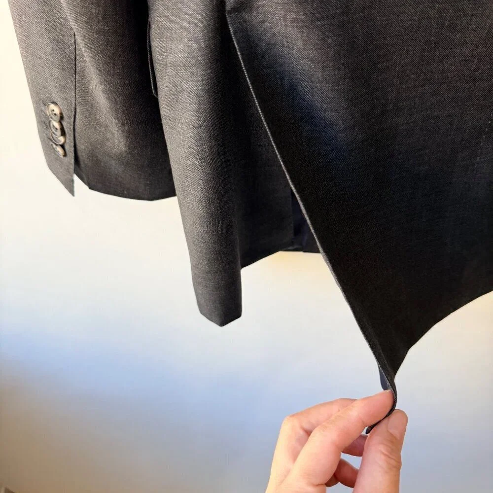 Suitsupply Lazio Gray Single-Breasted Wool Sport Coat – Size 38